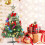 50cm Tabletop Mini Artificial Pine Xmas Tree with LED String Lights & Ornaments 4