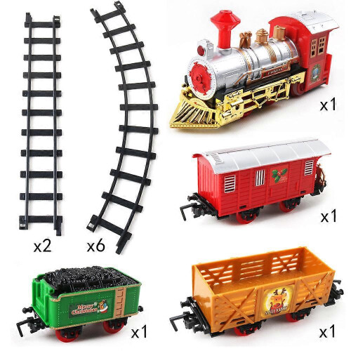 12-piece Battery-Powered Christmas Train Set - Tree & Table Decor & Kids Gift 1