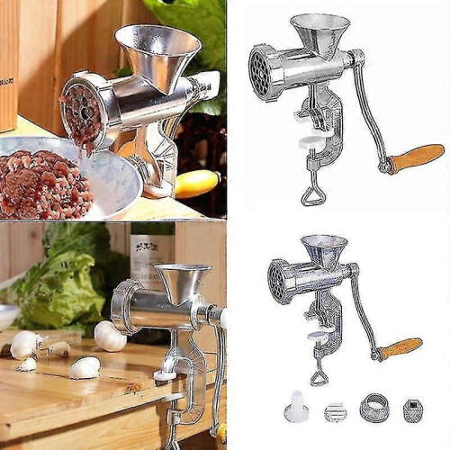 Handmatige vleesmolen, multifunctionele handbediende worstmaker en keukenmachine 1