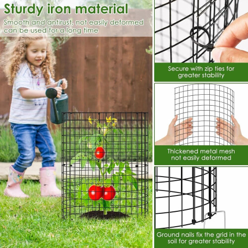 18Pcs Plant Protector from Animals Rustproof 137inch Metal Mesh Plants 1