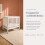 Kiddi Centre Folding Baby CotCrib on Wheels – Solid Pine Lightweight 3