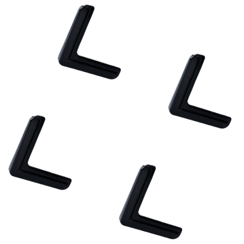 Sicherheits-Eckenschutz, Kantenschutz für Möbel (4er-Pack) Black 2
