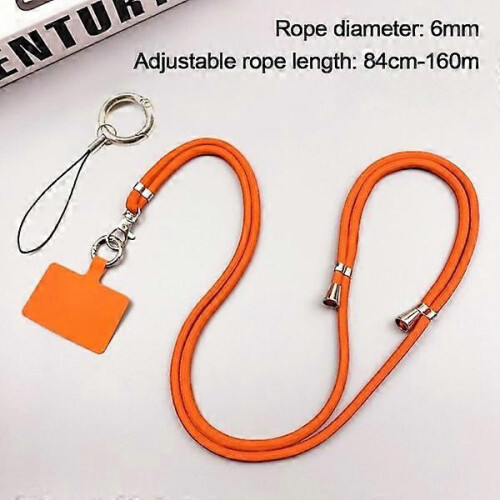 Orange Telephone Lanyard With Cord Strap 2