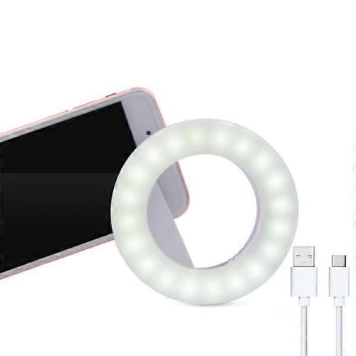 Easy Assembly LED Ring Light for Pro Selfies & Video Calls Adjustable Brightness & Color 1