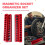 3PCS Professional Magnetic Socket Holder 1/4" Inch Drive Metric/ Socket Organizer Storage Installation Tool Kit Red 7