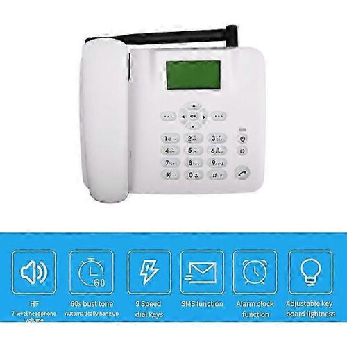 Telefono cellulare GSM per casa e ufficio, compatibile con schede SIM 4G/5G. 2