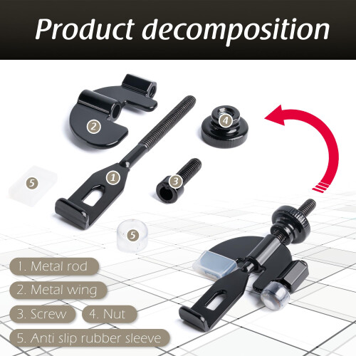 MEGAVOW 2 Pack Security Portable Door Lock Without Drilling Stainless 2
