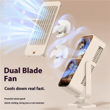 Portable USB Desktop Air Circulator Fan Compact Quiet Airflow Student Dorm Office Home Use