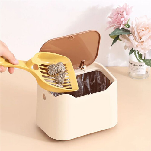 Cat Litter Box, Portable Bedpan, Removable Full-Closed for Cats/Rabbits, 2