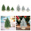 Snowless Flocked Artificial Miniature Xmas Tree for Tabletop Size L 2