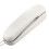 White Wired Fixed Wall Phone Hotel Small for Home Bathroom School Office 3