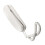White Wired Fixed Wall Phone Hotel Small for Home Bathroom School Office 4