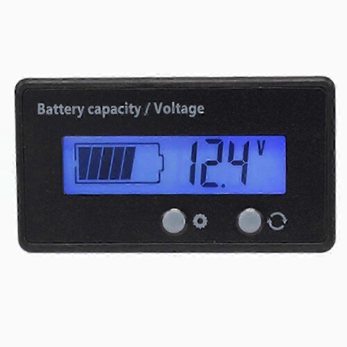 Digitales LCD-Batteriekapazitäts-Voltmeter 2025 12V-48V 1