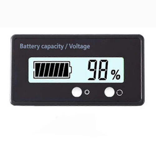 Digitales LCD-Batteriekapazitäts-Voltmeter 2025 12V-48V 2