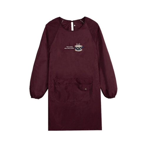 Multicolor Kitchen Apron Long Sleeves Large Pockets 33x26x3cm 1