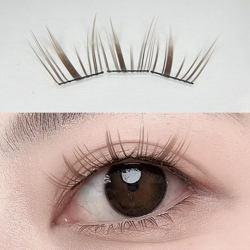 Dcph-Clothing 3D Brown Lash Clusters For Beginners & Pros