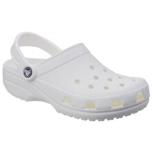 (White, 8 UK) (7 UK, White) Crocs Adults Unisex 10001 Classic Cushioned Clogs
