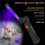 UV Flashlight 395NM 5 Modes Flashlight USB Rechargeable Work Light Foldable Flashlight Portable Work Light A 5