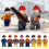 8 PCS Site Technician Technical Supervision Scaffolder Construction Worker Figures 1