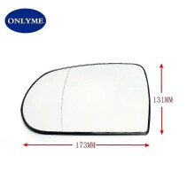 (Blind spot L)CompatibleCar Wide Angle Heated Mirror Glass With Blind Spot Warning For Jeep Compass