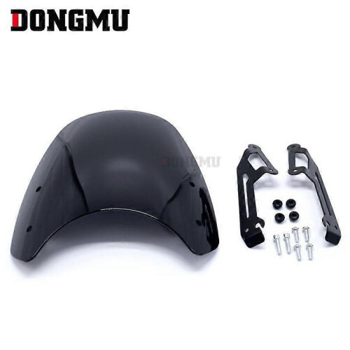 (Black)Applicable To Ducati Scrambler 16 + Free Windshield Front Windshield Glass Motorcycle Windshield 2