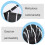 Adjustable Kitchen Organizer with Black Stripes and 2 Pockets, Polyester, Multifunctional Storage Rack 4