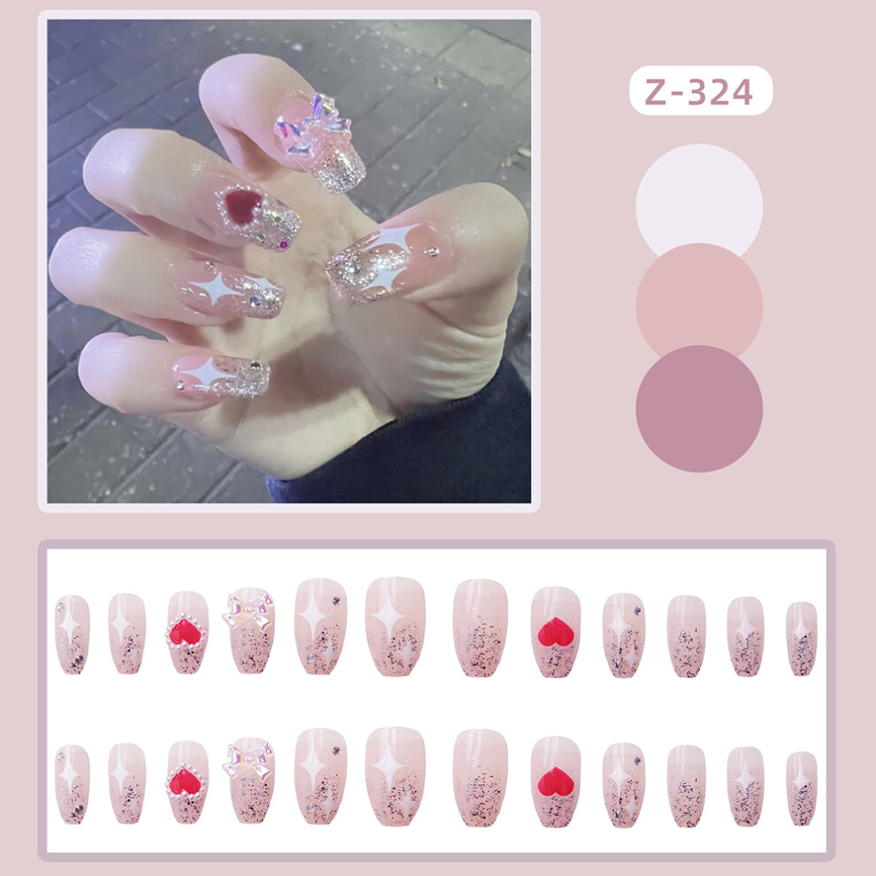 Creation-3C (Standard) 24Pcs 3D Bow Press-On Nails