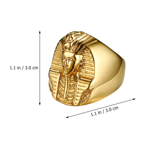 1Exquise Egyptische Ring Roestvrij Staal Gift 1