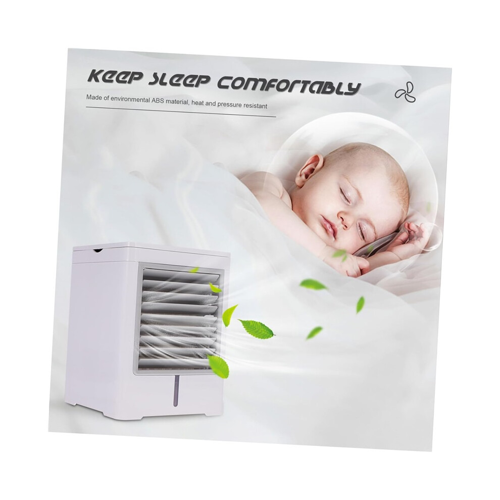Portable Usb Air Cooler Mini Desktop Air Circulation Fan Water Tank Mist Humidifier Quiet Cooling Fan 8584088987955