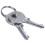2X Padlocks Heavy Duty 70MM Round Circular Disc Padlock with 2 Keys 6
