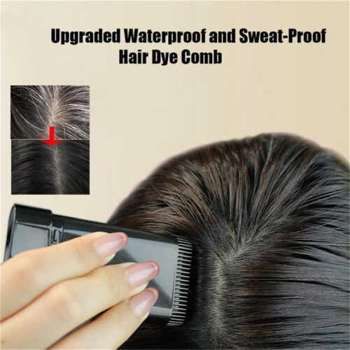 2pcs Hair Dye Comb and Root Touch Up Stick Waterproof Gray Coverage Black Brown 1