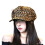 Fashionable Beret Hat With Double Style Design-Leopard print OS 1