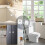 No Drilling Required Password Fridge Lock - Square Extended 30cm for Enhanced Security White 4