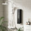Useful Wall Mounted Shampoo Dispenser 400ml For Bathroom-Black 8