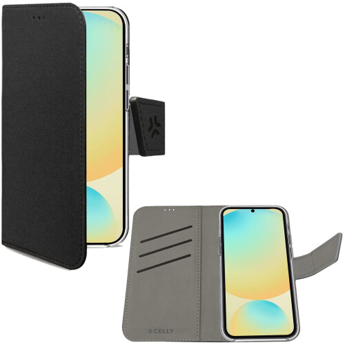 Wally Wallet Case Galaxy S24 FE Schwarz 1