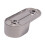 8X Oval Wardrobe Hanging Rail Rod End Bracket Support Silver Tone Pair 6