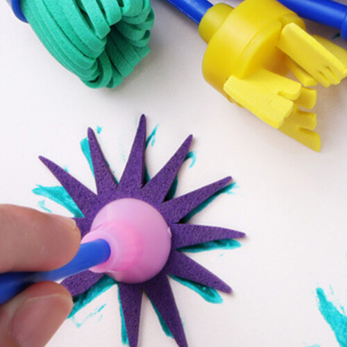 1Set Kinderdagverblijf DIY Verfborstels En Creatieve Kunstmaterialen 2