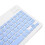 Wireless Keyboard Mouse Set 10in Computer Keyboards Mouse Combo for Tablet Mobile Phone Computer Blue 5