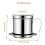 5X Vietnamese Coffee Filter Portable Coffee Press Maker Reusable Phin Infuser Strainer Pot Coffee Drip Brewer 4