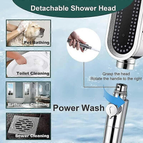 High Pressure Shower Head,Filtered Shower Head with Handheld 2