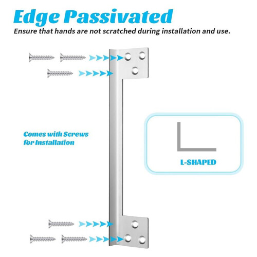 4 Pcs Door  Guard Plate Outswing Angle  Protector Door  Cover  Shield L Shaped Security 11Inch 2