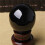3pcs 80MM Natural Black Sphere Large Crystal  Healing Stone with Base 4