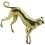 Kleine Messing Hond Ornament Tafelstuk 8