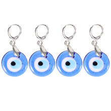 2Paren Paar Blauwe Oog Oorbellen Dames Trendy Hanger Oorbellen