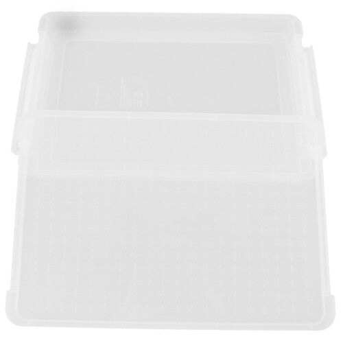 1Witte PP File Organizer Box Met , Stapelbaar En Duurzaam
