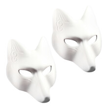 2St Adorable Masker Wit Eva Voor Feest & Cosplay Thuis