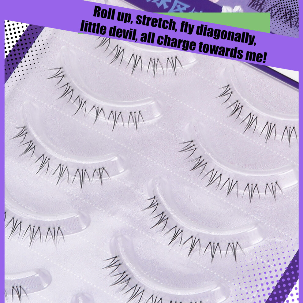 Hue-Grain Lightweight Fur False Eyelashes For Women
