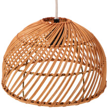 1Chocoladekleurige Rieten Hanglamp Met Voor Interieur
