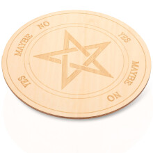 1Kunstzinnig Bord Met Pentagram Ornament Voor Altaar En Thuis