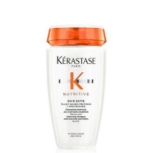 Nutritive, Hydrating Shampoo for Dry Hair, Nourishing Formula with Niacinamide, Restores Shine, Bain Satin 250ml